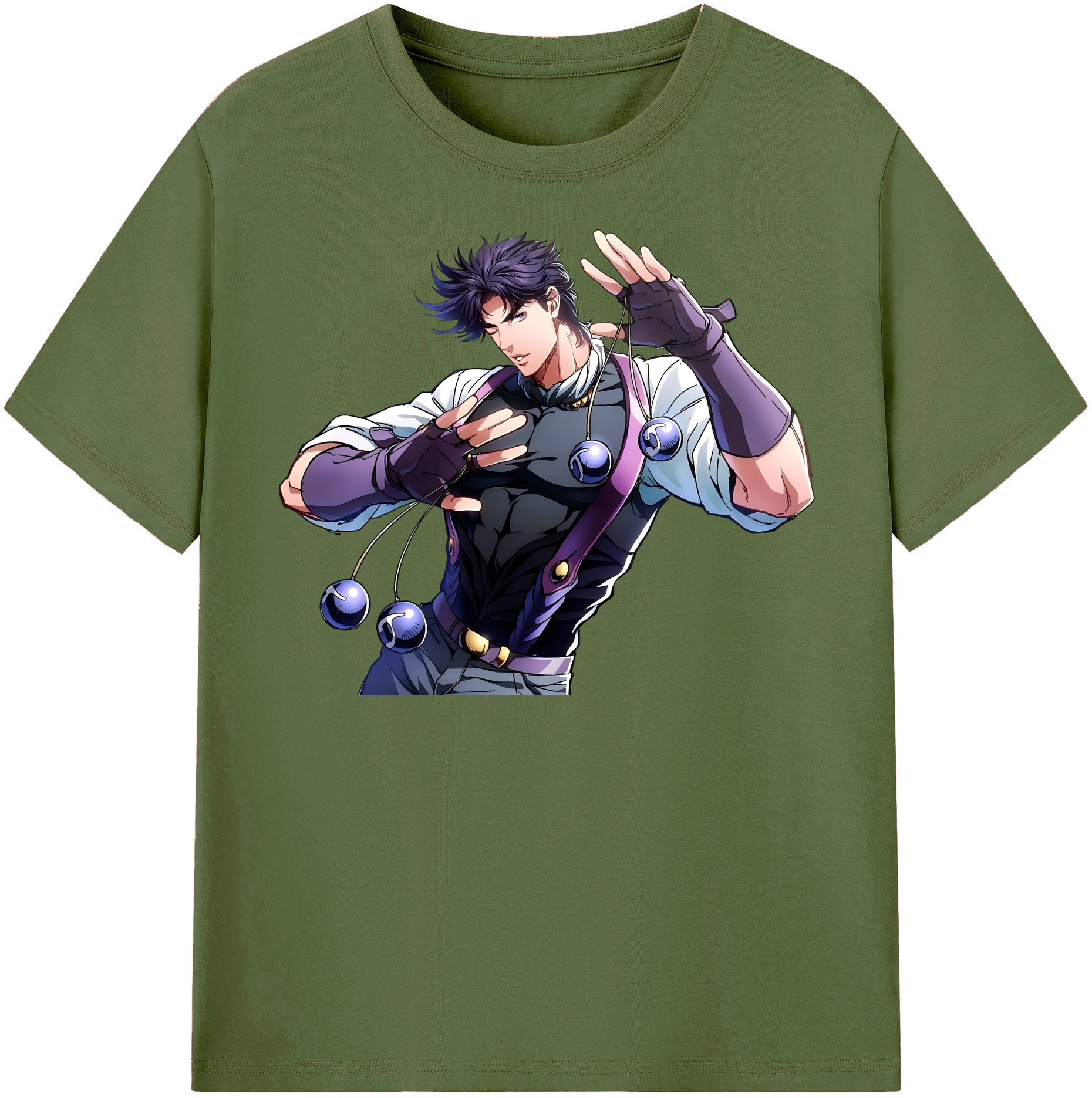 （画像用） ジョジョの奇妙な冒険 JoJo's Bizarre Adventure 綿100％半袖Tシャツ（フロントプリント）